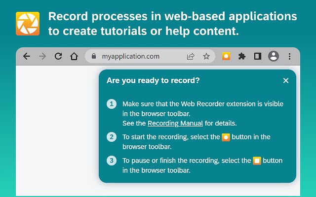 Web Recorder  from Chrome web store to be run with OffiDocs Chromium online