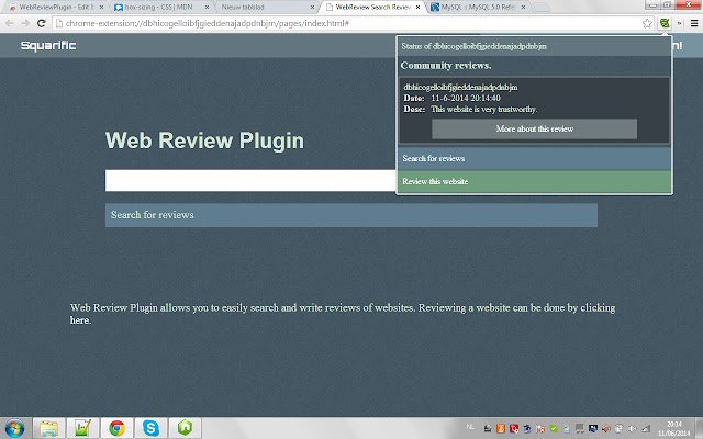 پلاگین WebReview از فروشگاه وب Chrome برای اجرا با OffiDocs Chromium به صورت آنلاین