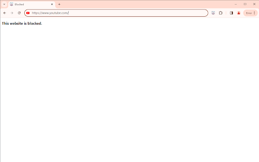 Website Blocker  from Chrome web store to be run with OffiDocs Chromium online