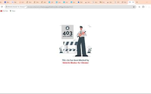 Website Blocker for Chrome™  from Chrome web store to be run with OffiDocs Chromium online