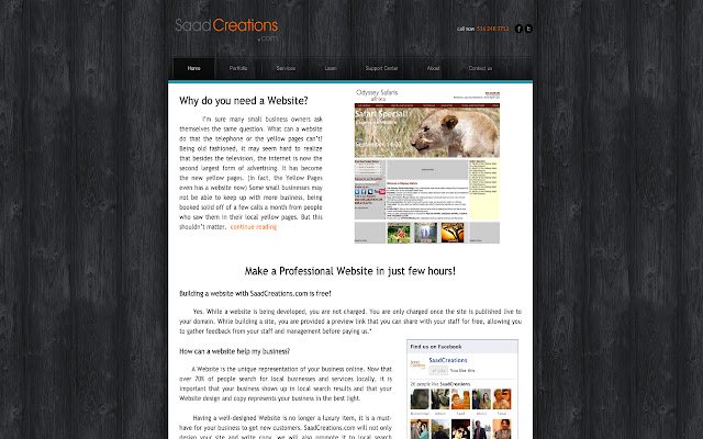 Website Builder by SaadCreations™  from Chrome web store to be run with OffiDocs Chromium online