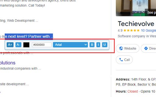 Website Editor  from Chrome web store to be run with OffiDocs Chromium online