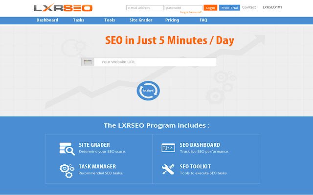 Website Grader  from Chrome web store to be run with OffiDocs Chromium online