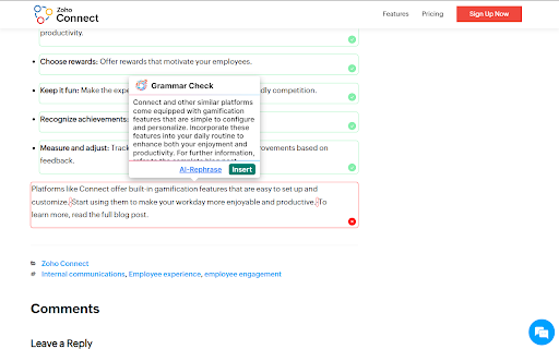 Website Grammar Checking Tool  from Chrome web store to be run with OffiDocs Chromium online