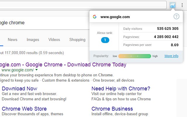 Website Informer Addon  from Chrome web store to be run with OffiDocs Chromium online