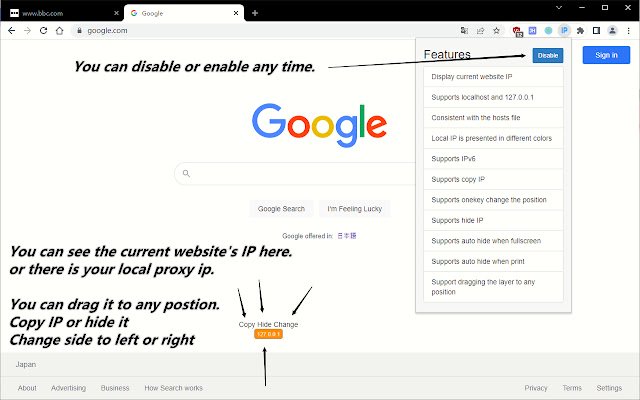 Website Server IP Supports IPv6,Copy,Hide  from Chrome web store to be run with OffiDocs Chromium online