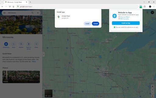 Website to App  from Chrome web store to be run with OffiDocs Chromium online
