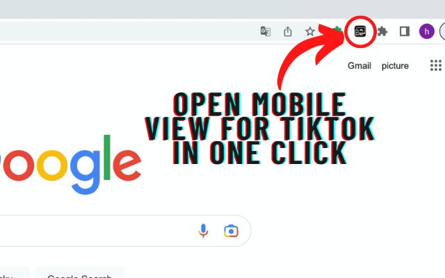 Web TikTok Mobile Viewer Обозначает из интернет-магазина Chrome для запуска с OffiDocs Chromium онлайн.