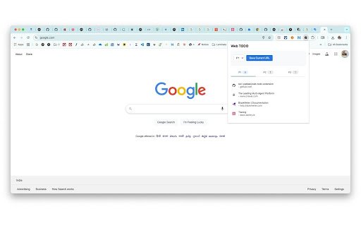 Web TODO  from Chrome web store to be run with OffiDocs Chromium online