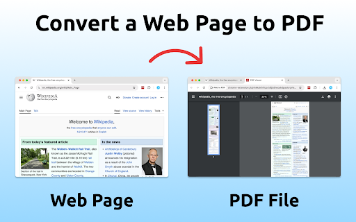 Web to PDF  from Chrome web store to be run with OffiDocs Chromium online