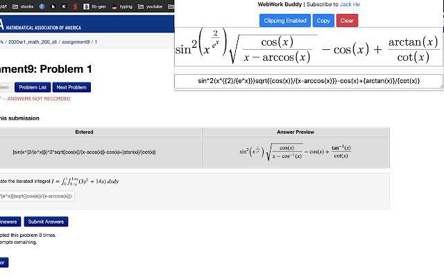 WebWork Buddy  from Chrome web store to be run with OffiDocs Chromium online