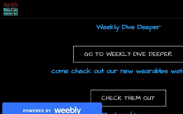 Weekly Biblical Encouragement  from Chrome web store to be run with OffiDocs Chromium online