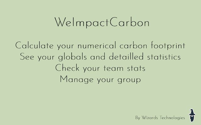 WeImpactCarbon Ext  from Chrome web store to be run with OffiDocs Chromium online