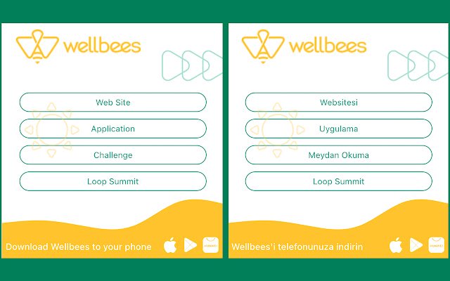 Chrome ウェブストアの Wellbees を OffiDocs Chromium online で実行
