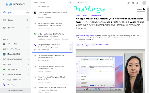 Well Informed  from Chrome web store to be run with OffiDocs Chromium online