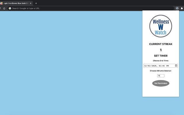 WellnessWatch  from Chrome web store to be run with OffiDocs Chromium online