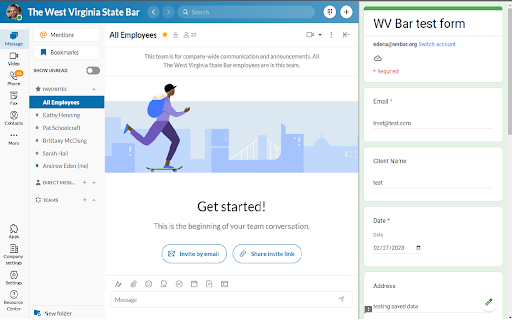 West Virginia Tuesday Legal Connect Call Form  from Chrome web store to be run with OffiDocs Chromium online