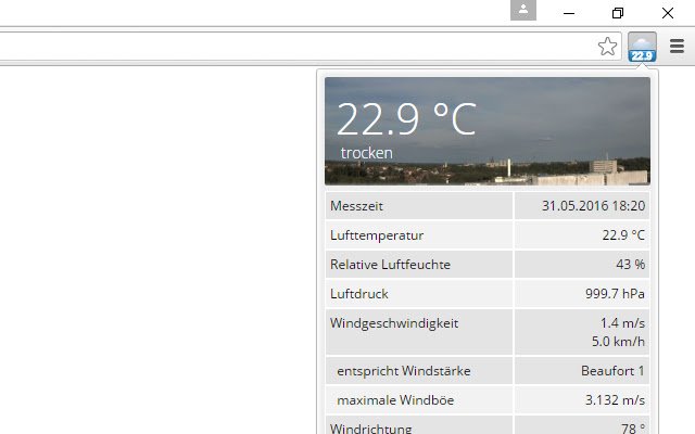 Wetter Münster del Chrome Web Store verrà eseguito con OffiDocs Chromium online