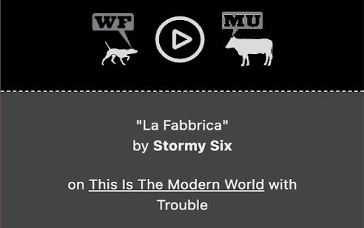 WFMU Player  from Chrome web store to be run with OffiDocs Chromium online