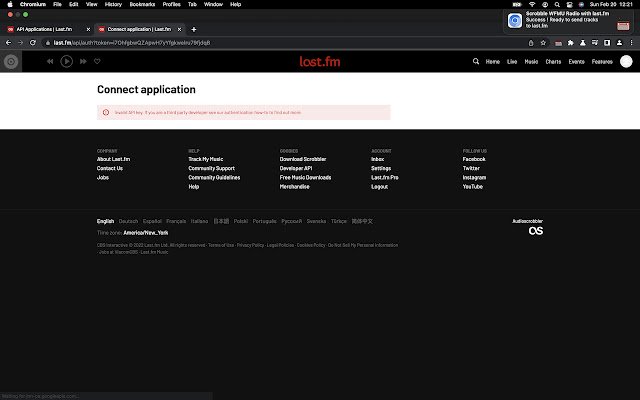 WFMU Radio to Last.fm  from Chrome web store to be run with OffiDocs Chromium online