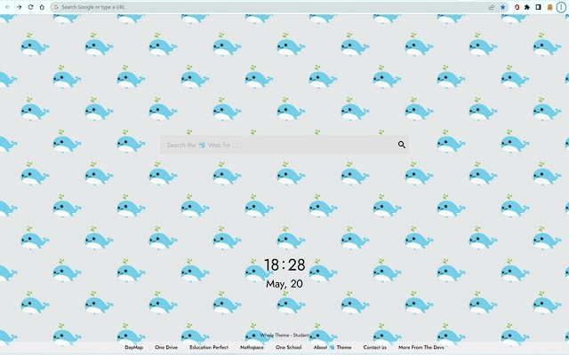 Whale New Tab Theme  from Chrome web store to be run with OffiDocs Chromium online