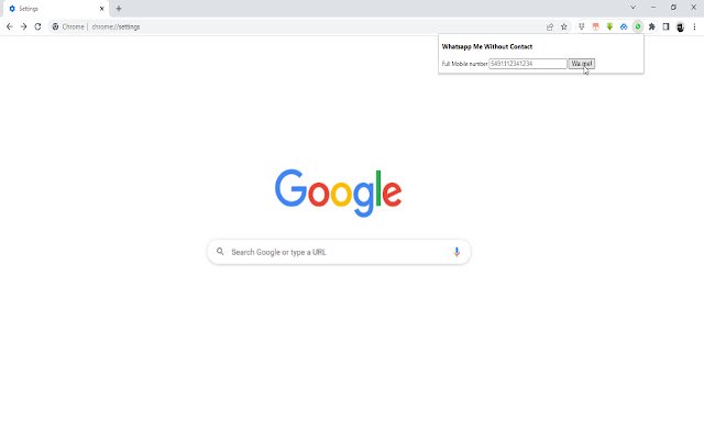 Whastapp Me بدون اتصال من متجر Chrome الإلكتروني ليتم تشغيله مع OffiDocs Chromium عبر الإنترنت