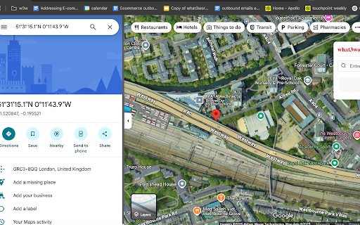 what3words for Maps  from Chrome web store to be run with OffiDocs Chromium online