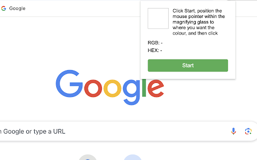 WhatColour  from Chrome web store to be run with OffiDocs Chromium online