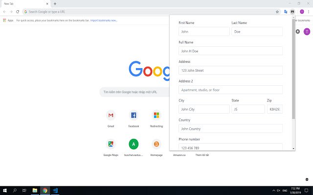 WhatIsMyAddress  from Chrome web store to be run with OffiDocs Chromium online