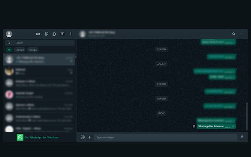 WhatsApp Blur Extension  from Chrome web store to be run with OffiDocs Chromium online