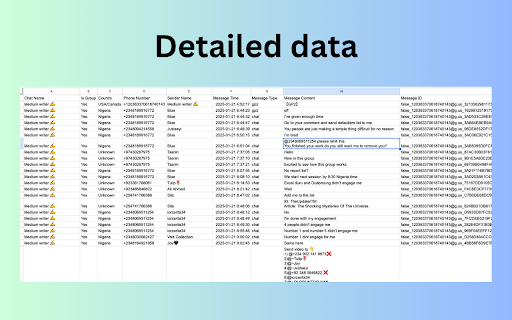 WhatsApp Chats Backup backup whatsapp messages  from Chrome web store to be run with OffiDocs Chromium online