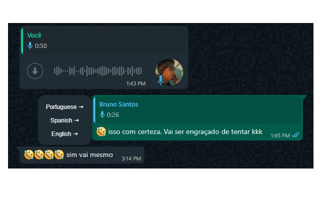 WhatsApp Language Toolbar  from Chrome web store to be run with OffiDocs Chromium online