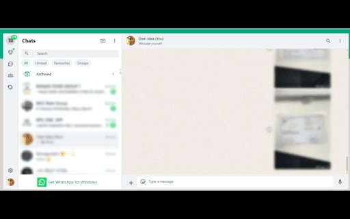 WhatsApp Text Blur  from Chrome web store to be run with OffiDocs Chromium online
