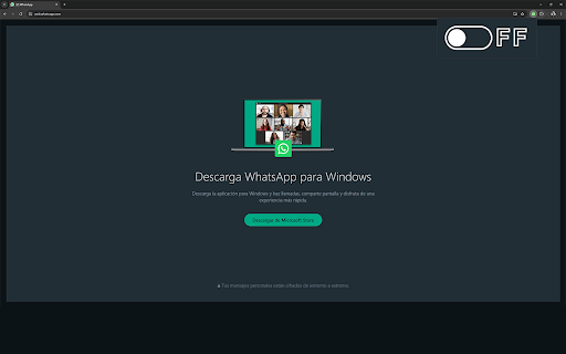 WhatsApp Web Sidebar Toggle  from Chrome web store to be run with OffiDocs Chromium online