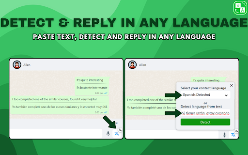 WhatsApp™ Web Translator  from Chrome web store to be run with OffiDocs Chromium online