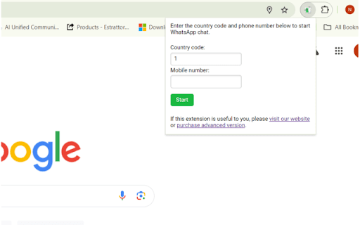 WhatSender  from Chrome web store to be run with OffiDocs Chromium online