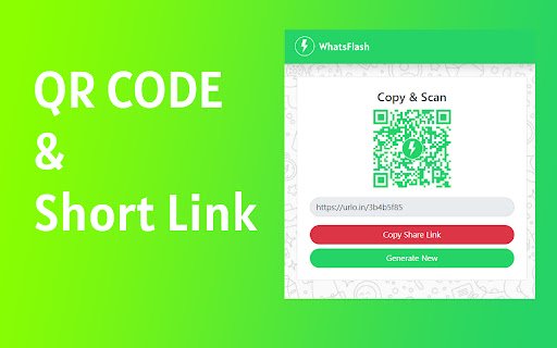 WhatsFlash WhatsApp Message Link Generator  from Chrome web store to be run with OffiDocs Chromium online