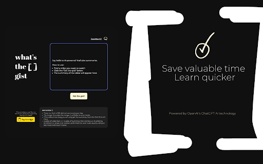 Whats The Gist from Chrome web store to be run with OffiDocs Chromium online Whats The Gist from Chrome web store to be run with OffiDocs Chromium online