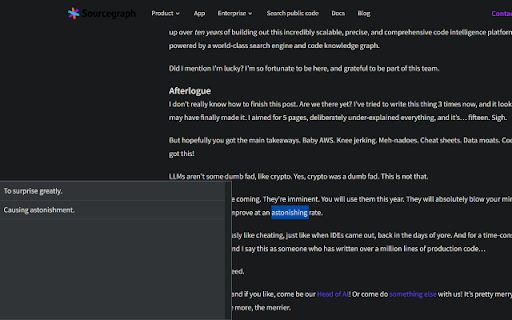 WhatTheWord  from Chrome web store to be run with OffiDocs Chromium online