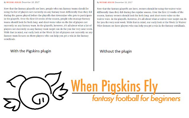 WhenPigskinsFly De Jargoner mula sa Chrome web store na tatakbo sa OffiDocs Chromium online