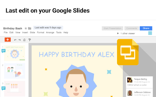 When Was Last Edit?  from Chrome web store to be run with OffiDocs Chromium online