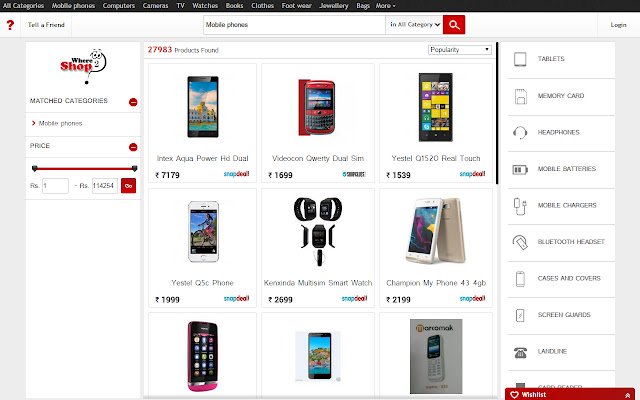 Where2Shop din magazinul web Chrome va fi rulat cu OffiDocs Chromium online