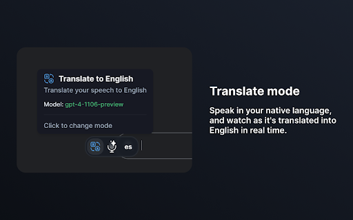 WhisperAI AI driven Speech to text  from Chrome web store to be run with OffiDocs Chromium online