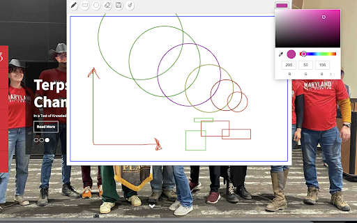 Whiteboard  from Chrome web store to be run with OffiDocs Chromium online