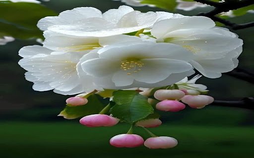 white cherry blossom wallpaper  from Chrome web store to be run with OffiDocs Chromium online