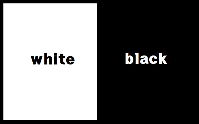 whiteORblack  from Chrome web store to be run with OffiDocs Chromium online
