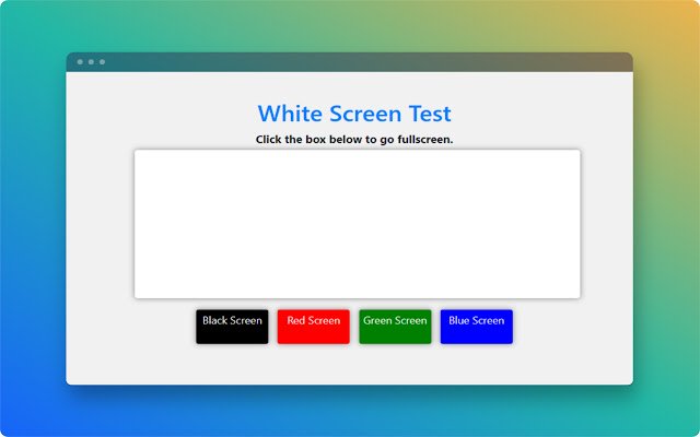White Screen จาก Chrome เว็บสโตร์ที่จะรันด้วย OffiDocs Chromium ออนไลน์