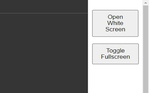 White Screen Extension  from Chrome web store to be run with OffiDocs Chromium online