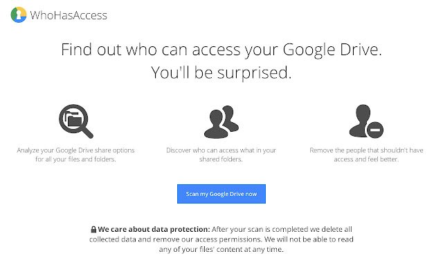 WhoHasAccess  from Chrome web store to be run with OffiDocs Chromium online