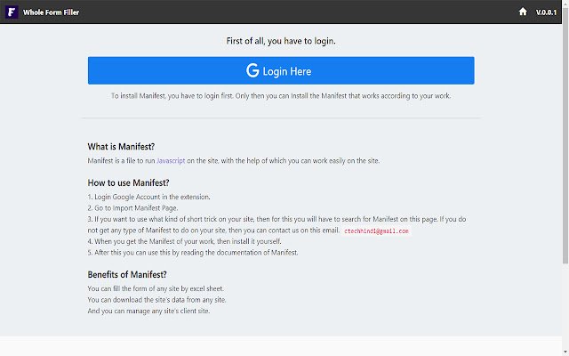 Whole Form Filler CTH  from Chrome web store to be run with OffiDocs Chromium online